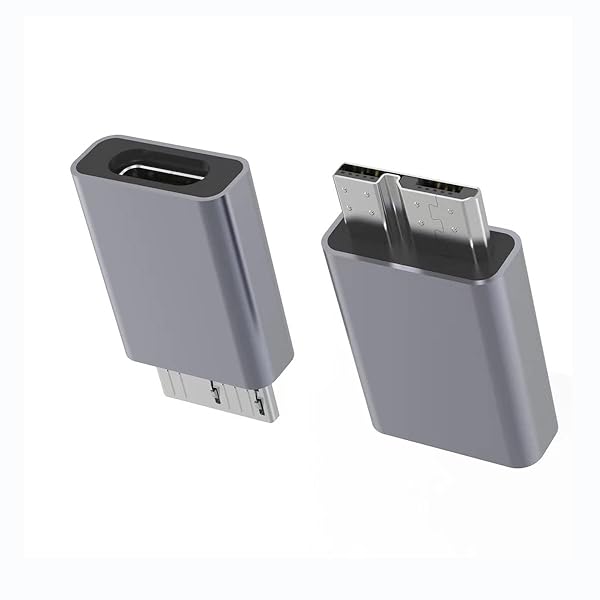 rgzhihuifz RGZHUIFZ USB 3.0 Type-C to Micro B Adapter - 2-Pack for Mobile Hard Disks - View 3 of 8