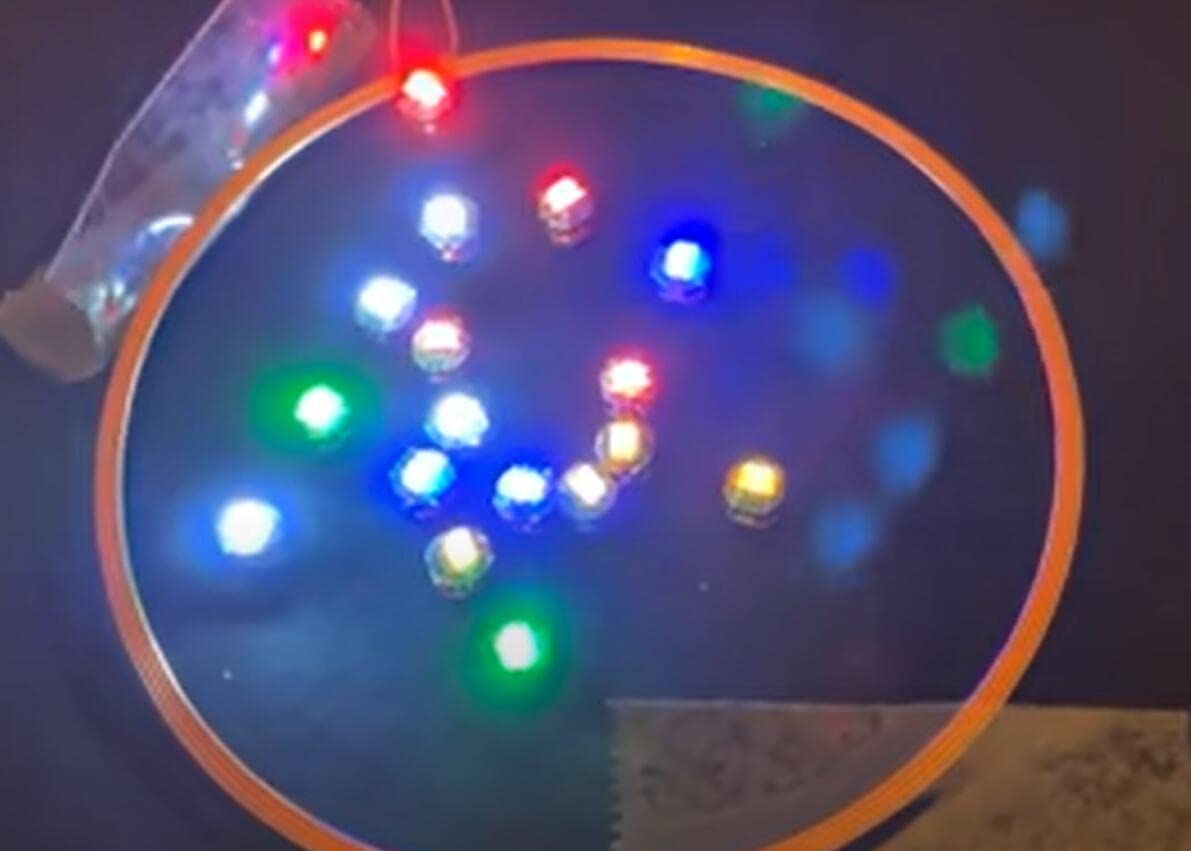 Taidacent Taidacent 80mm Long Distance 5V Wireless LED Coil Inductive Module with Ten Colorful Adjustable Brightness LED Lights - View 6 of 9