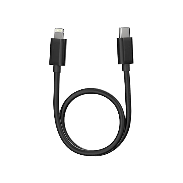 FiiO LT-LT3 USB-C to Lightning Cable 0.7ft - Lossless Audio for iOS & Headphone Amps