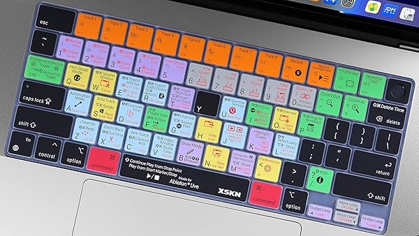 XSKN XSKN Silicone Keyboard Cover for 2021 MacBook Pro M1 Pro M1 MAX 14.2 inch 16.2 inch Ableton Live Shortcuts Hotkeys US Version - View 8 of 8