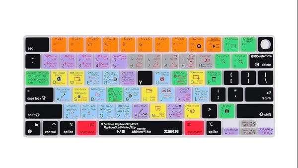 XSKN XSKN Silicone Keyboard Cover for 2021 MacBook Pro M1 Pro M1 MAX 14.2 inch 16.2 inch Ableton Live Shortcuts Hotkeys US Version - View 2 of 8