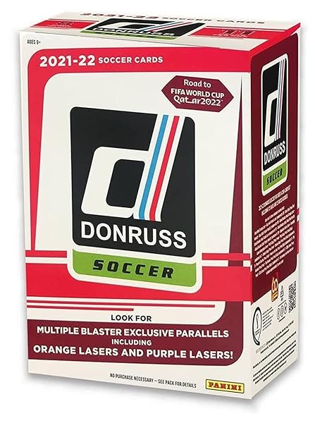 Donruss Cards 2021-22 Panini Donruss Soccer Trading Card Blaster Box for Collectors and Fans