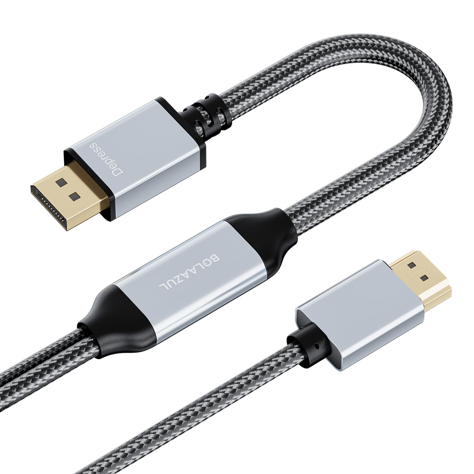 BolAAzuL BolAAzuL 6.6ft HDMI to DisplayPort Adapter Cable 4K 60Hz for Xbox Series X, PS5, PS4 Pro - USB Powered HDMI to DP