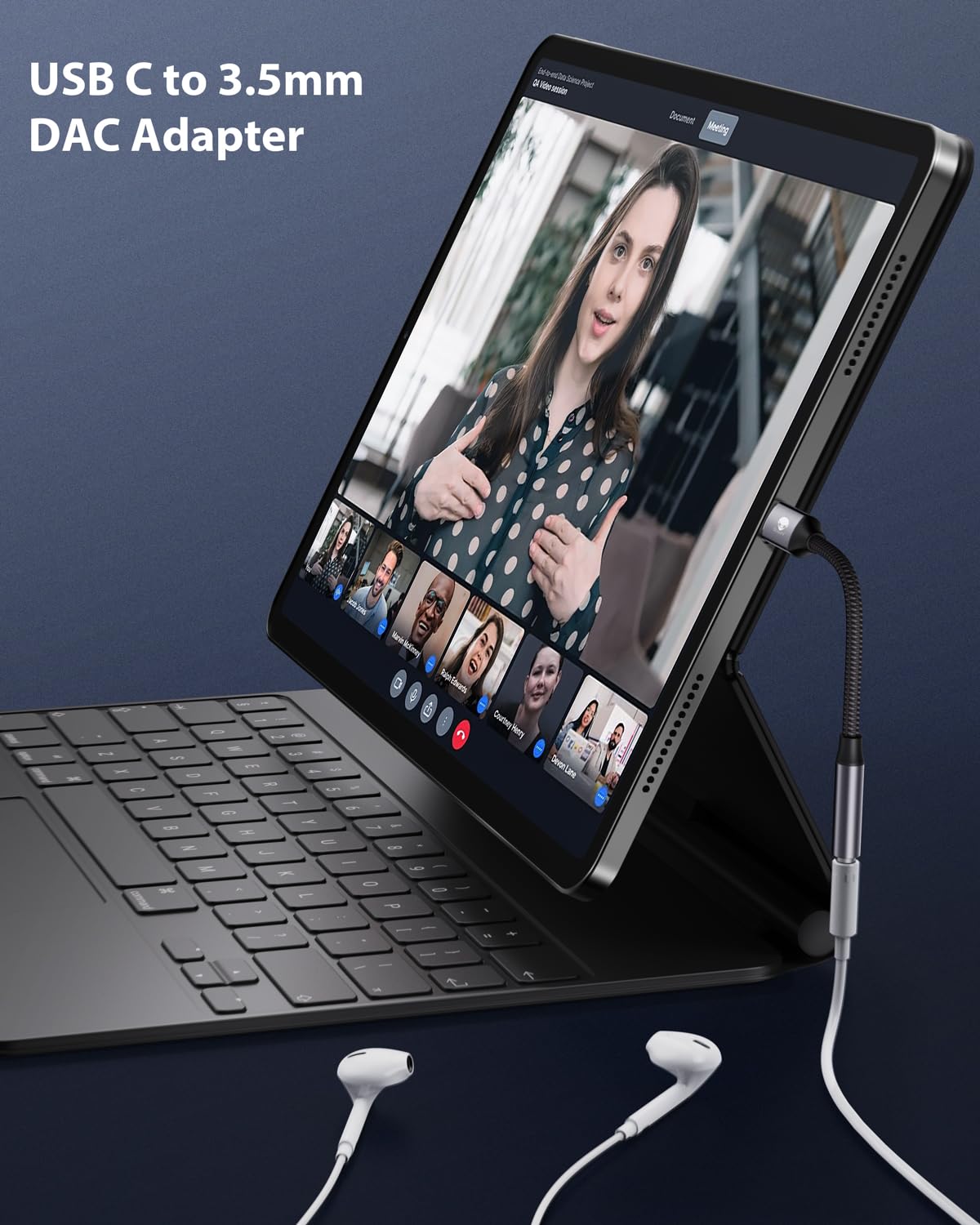 Stouchi Stouchi USB C to 3.5mm Female Adapter Hi-Fi Dongle for iPhone 15 Pixel 8 7 6a Samsung Galaxy S22 S21 Ultra Z Flip Note20 2022 iPad Pro Grey - View 4 of 7