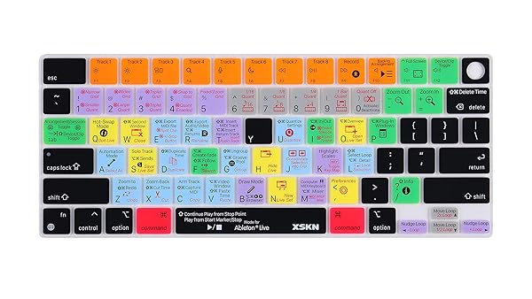 XSKN XSKN Ableton Live Shortcut Keyboard Cover for 2021 MacBook Pro 14 US Layout Silicone Skin K-399 0 - View 2 of 7