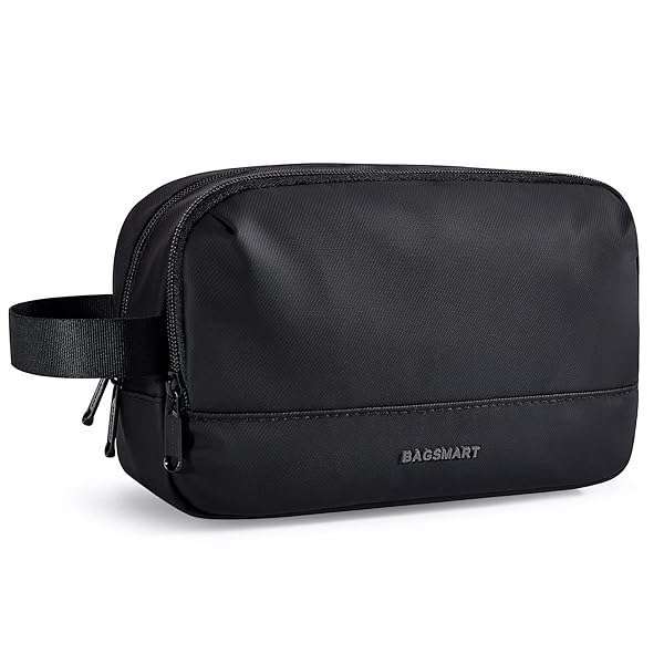 BAGSMART Buy BAGSMART Travel Toiletry Bag for Men - Water Resistant Dopp Kit for Shaving & Toiletries, Medium Size, Black