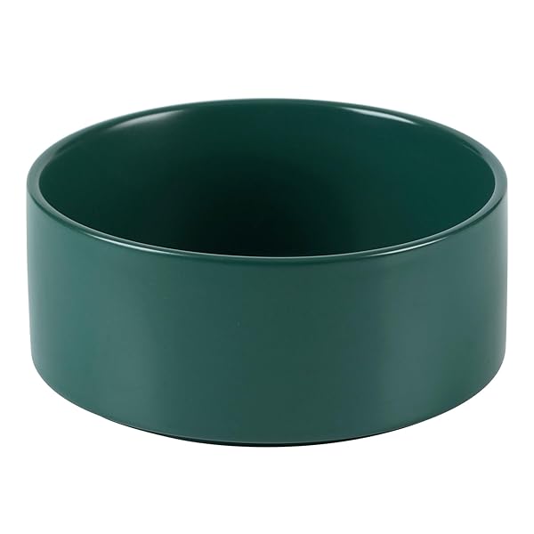 Havniva Havniva Non-Slip Ceramics Dog Food and Water Bowl for Large Dogs Protects Cervical Spine 8in Green