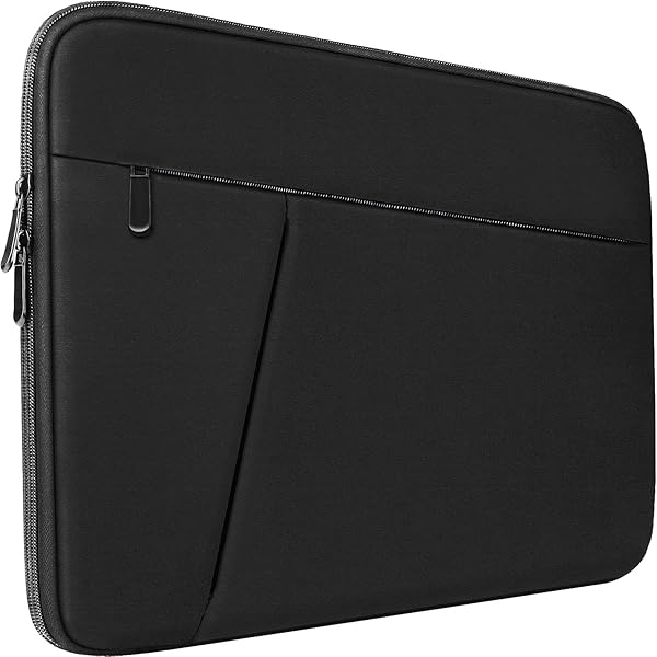 BOOEUDI Durable 15.6 Inch Laptop Case Sleeve Shockproof Protective Cover with Front Pocket for HP Dell Acer Asus Notebook Black