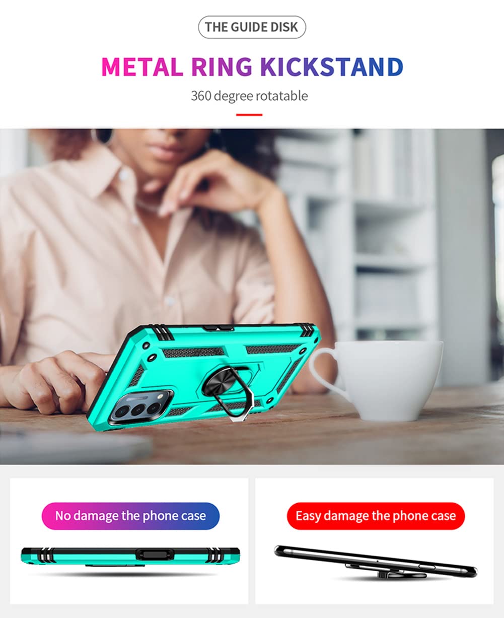 SKTGSLAMY OnePlus Nord N200 5G Case with Screen Protector Military Grade 16ft Drop Tested Cover and Magnetic Kickstand Mint - View 6 of 8