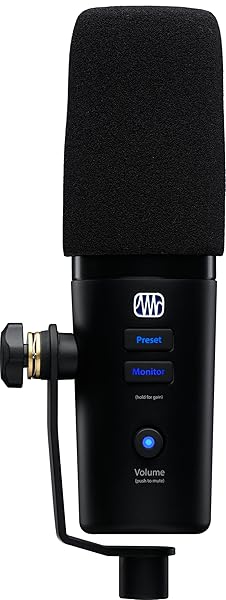 PreSonus PreSonus Revelator Dynamic USB Microphone: Perfect for Recording, Podcasts & Streaming with Built-in Mixer & Studio One Software
