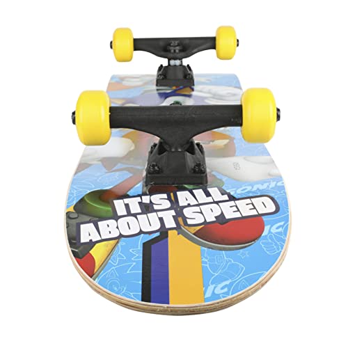 Voyager Sonic The Hedgehog 31-Inch Skateboard: 9-Ply Maple Deck for Cruising, Carving, Tricks & Downhill Fun - View 6 of 8