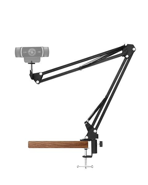 Boseen Adjustable Boseen Webcam Stand - Boom Arm Desk Mount for Logitech C920, C922, Brio 4K & More - Perfect for Streaming & Video Calls - View 2 of 8