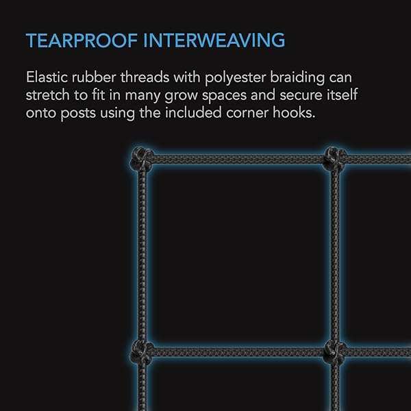 AC Infinity AC Infinity 2x4' Grow Tent Trellis Netting - Heavy-Duty Plant Support for Hydroponics & Gardening - View 3 of 5