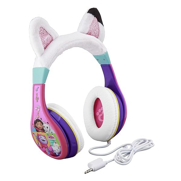 eKids eKids Gabbys Dollhouse Children's Headphones Wired for School Home or Travel with Tangle-Free Cable and Volume Controller for Ages 3 and Up - View 3 of 9