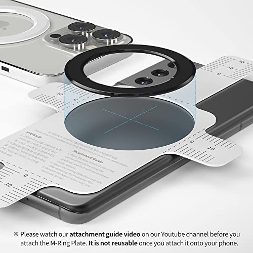 Sinjimoru Sinjimoru MagSafe Sticker & M-Ring Plate: 1000g Magnetic Strength for Wireless Charging - View 6 of 9