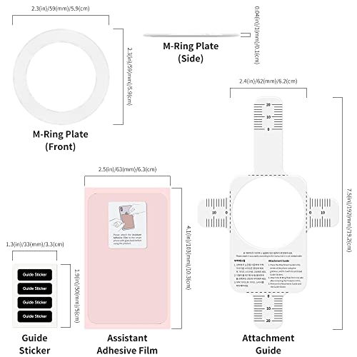 Sinjimoru Sinjimoru MagSafe Sticker & M-Ring Plate: 1000g Magnetic Strength for Wireless Charging - View 7 of 9