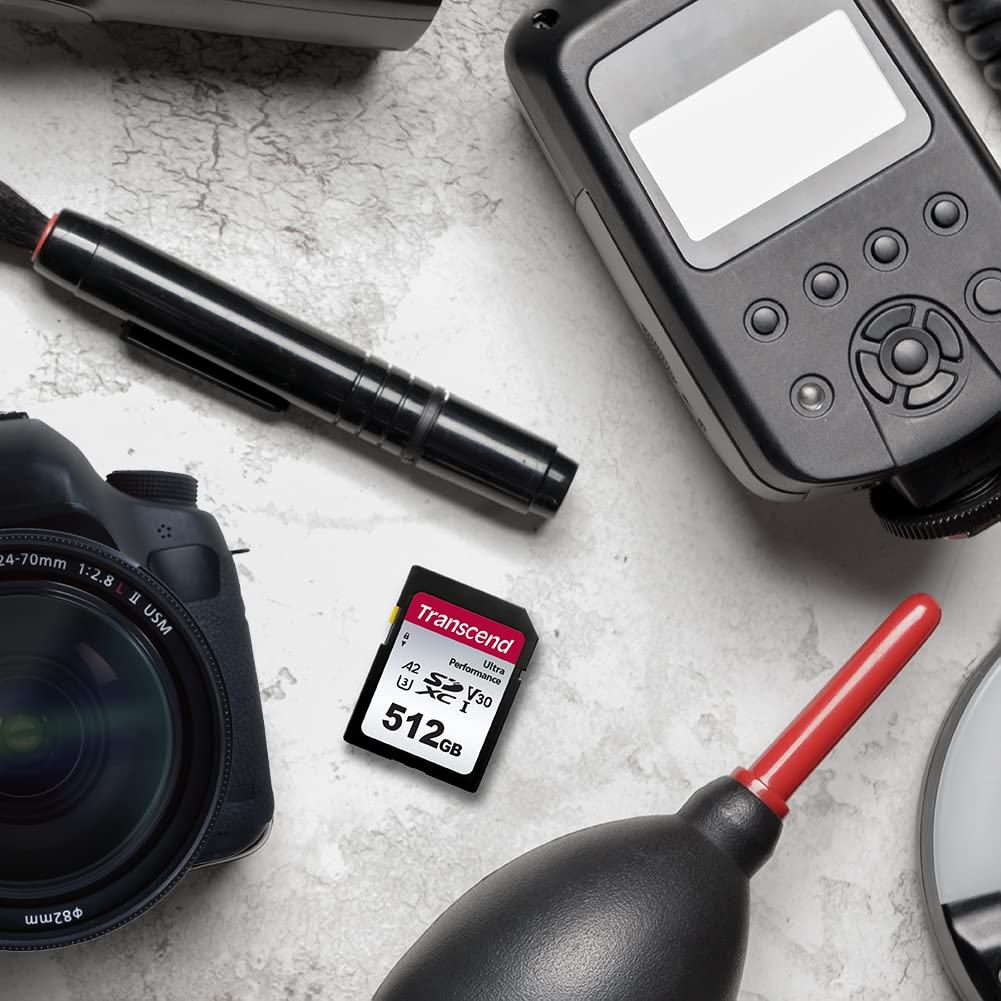 Transcend Transcend 512GB 340S SD Card U3 V30 4K UHD A2 Ultra Performance Up to 160MBs for DSLR Video Camera Action Camera Drone - View 2 of 5