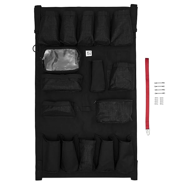GARMISH GARMISH Trailer Door Caddy Horse Trailer Grooming Bag with Hanging Bucket Strap for Easy Access and Organization