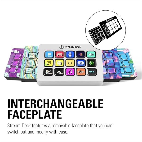 Elgato Elgato Stream Deck MK.2 White: 15 Macro Keys for OBS, Twitch & YouTube - Compatible with Mac & PC - View 9 of 10