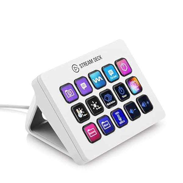 Elgato Elgato Stream Deck MK.2 White: 15 Macro Keys for OBS, Twitch & YouTube - Compatible with Mac & PC - View 2 of 10