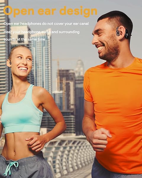 MEE audio Lightweight MEE Audio AirHooks: Sweatproof Open Ear Bluetooth Headphones for Safe Workouts & Clear Sound - View 4 of 9