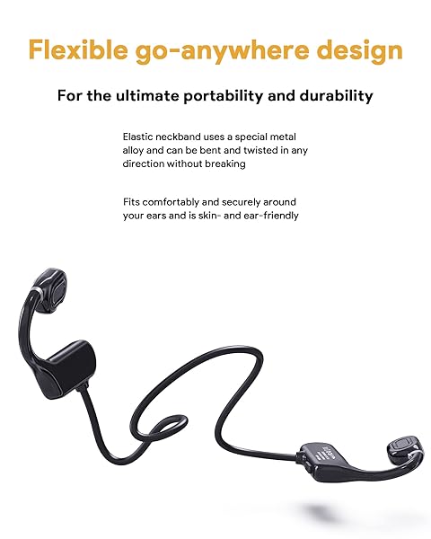 MEE audio Lightweight MEE Audio AirHooks: Sweatproof Open Ear Bluetooth Headphones for Safe Workouts & Clear Sound - View 8 of 9