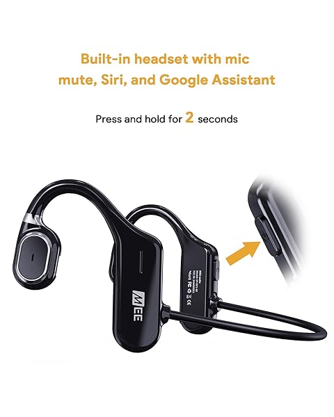 MEE audio Lightweight MEE Audio AirHooks: Sweatproof Open Ear Bluetooth Headphones for Safe Workouts & Clear Sound - View 9 of 9