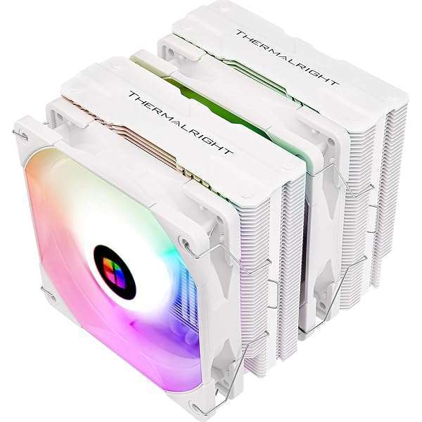 Thermalright Peerless Assassin 120 White ARGB CPU Cooler: 6 Heat Pipes, PWM Fan & AGHP Tech for AMD/Intel