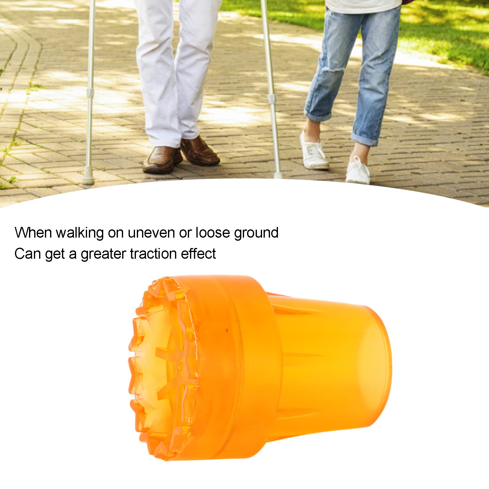 Dioche Crutch Tips 5Pcs 19mm Thick Rubber Skid Resistant Wearproof Cane Accessories - View 3 of 9