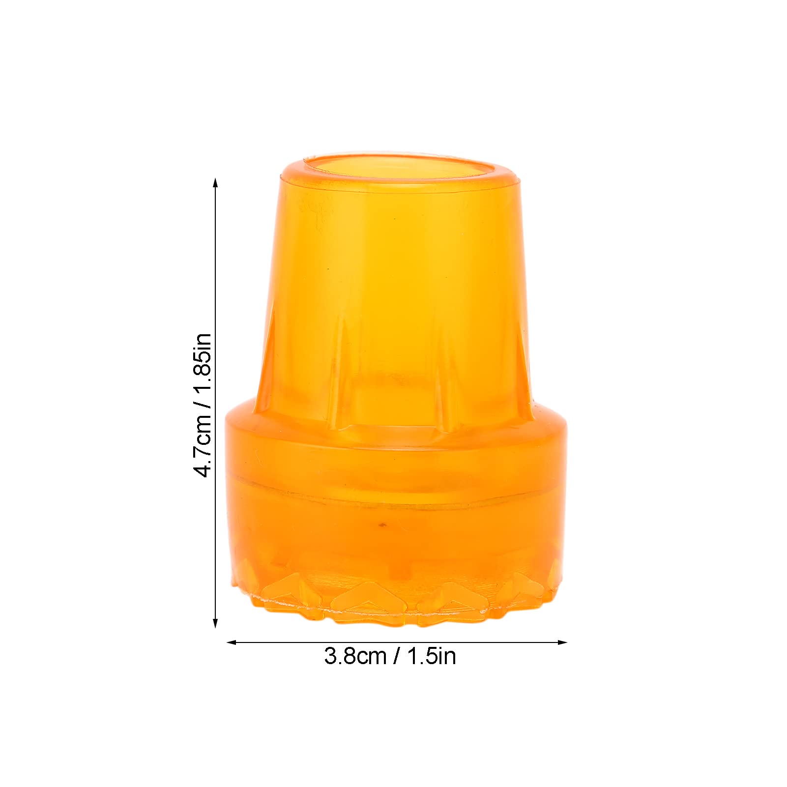 Dioche Crutch Tips 5Pcs 19mm Thick Rubber Skid Resistant Wearproof Cane Accessories - View 6 of 9