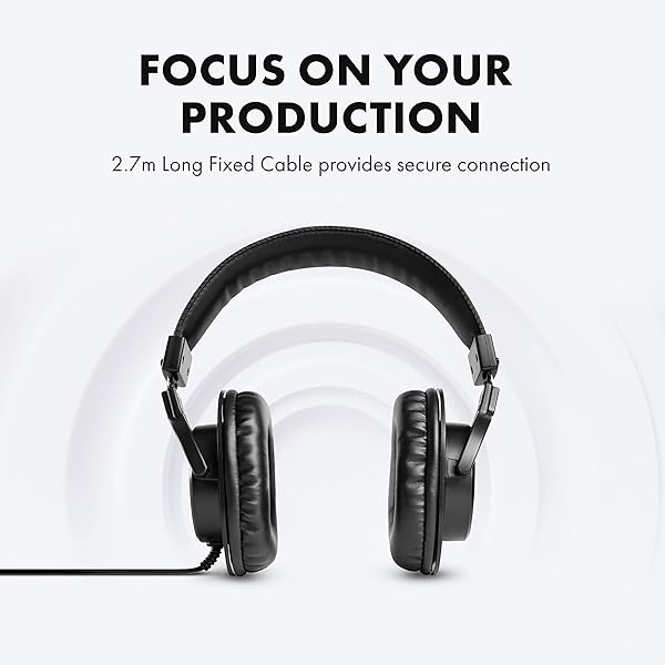 M-AUDIO Buy M-Audio HDH40 Over Ear Studio Headphones - Perfect for Monitoring, Podcasting & Recording - View 6 of 11