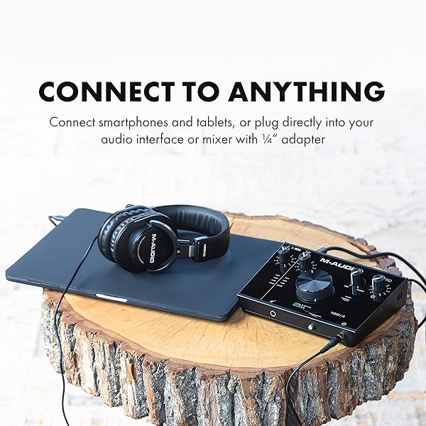 M-AUDIO Buy M-Audio HDH40 Over Ear Studio Headphones - Perfect for Monitoring, Podcasting & Recording - View 7 of 11