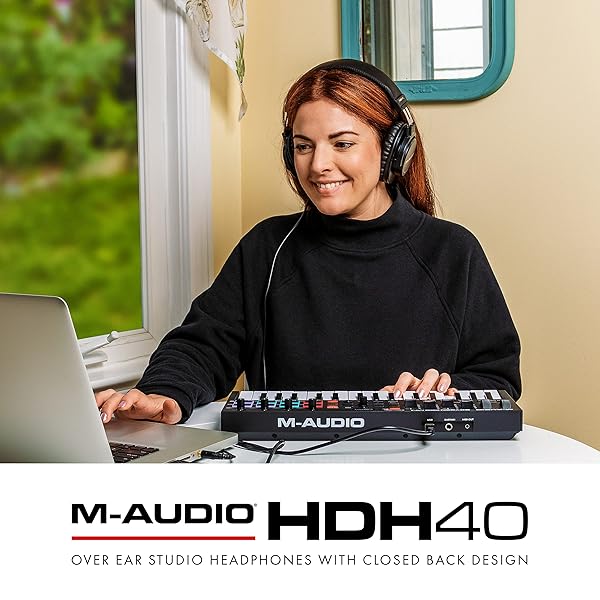 M-AUDIO Buy M-Audio HDH40 Over Ear Studio Headphones - Perfect for Monitoring, Podcasting & Recording - View 10 of 11
