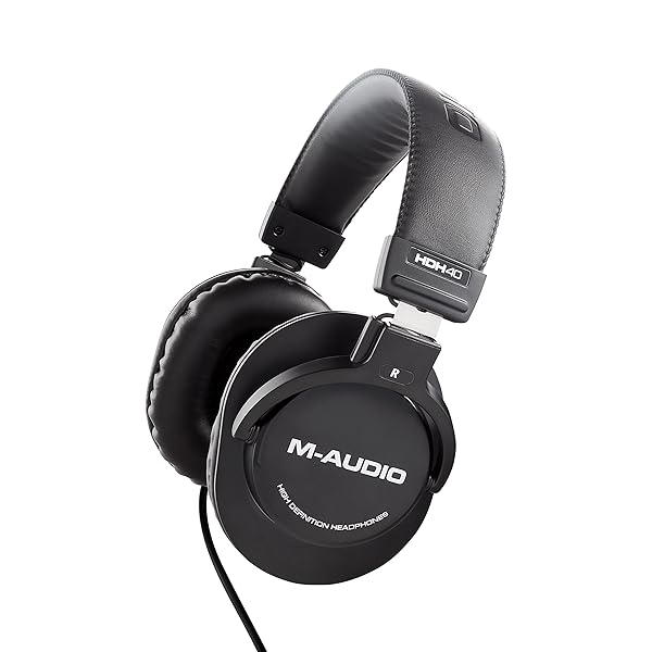 M-AUDIO Buy M-Audio HDH40 Over Ear Studio Headphones - Perfect for Monitoring, Podcasting & Recording