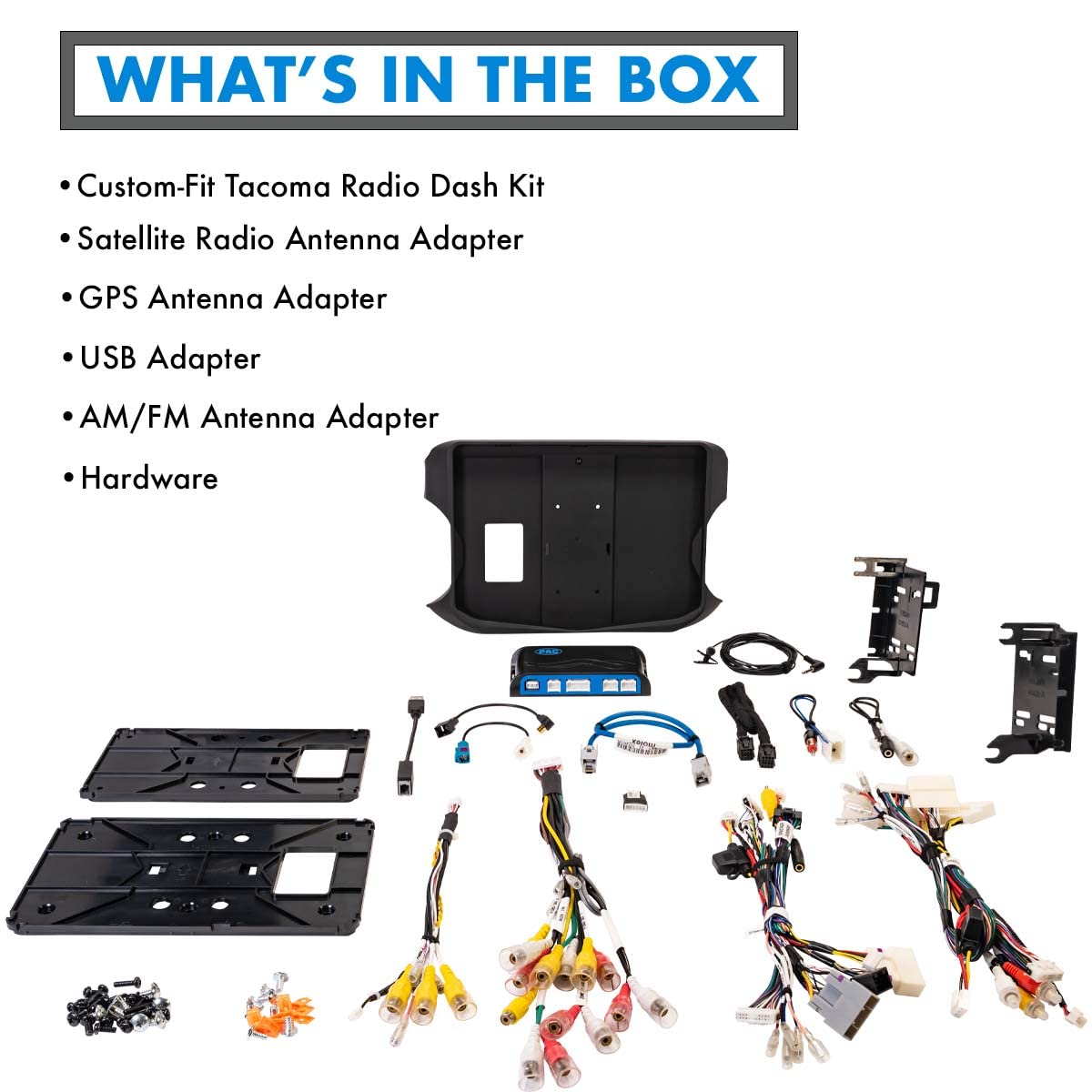 STINGER Tacoma Installation Kit for HEIGH10 Multimedia Head Unit Compatible with Tacoma 2016-2021 Retains Factory Features Apple CarPlay Android Auto - View 2 of 3