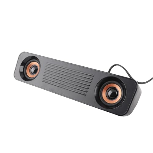 Yadoo Portable Computer Speakers Wired HiFi Stereo Subwoofer USB Powered Mini Sound Bar for TV PC Tablets Desktop Cellphone Laptop - View 5 of 9