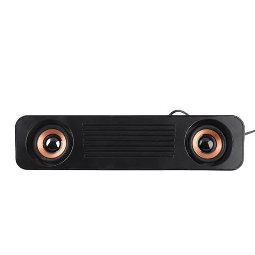 Yadoo Portable Computer Speakers Wired HiFi Stereo Subwoofer USB Powered Mini Sound Bar for TV PC Tablets Desktop Cellphone Laptop