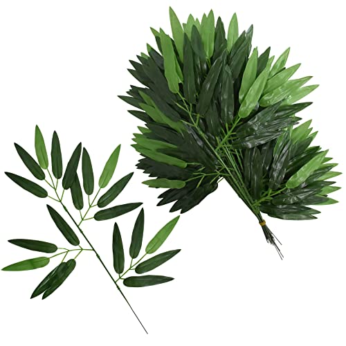 VIOCIWUO VIOCIWUO 20Pcs Artificial Bamboo Leaves - Perfect Greenery Decor for Home, Hotel & Farmhouse