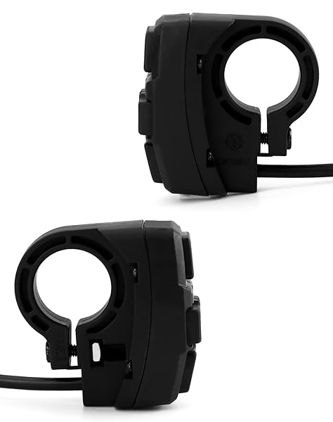 QWORK "QWORK 3-in-1 Motorcycle Headlight & Horn Control Switch - 7/8" Handlebar Switch for Scooters & Electric Bikes" - View 9 of 9