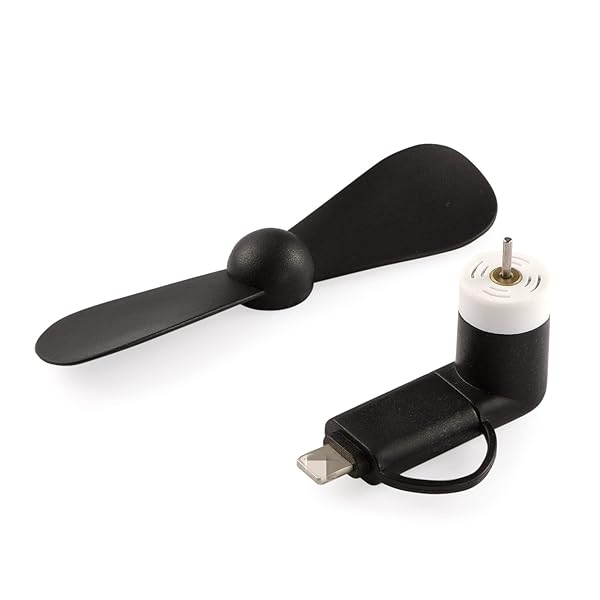 Gfytdxe Gfytdxe Mini Cell Phone Fan 6-Pack: Colorful 2-in-1 Summer Accessory for iPhone, iPad & Android Devices - View 5 of 9