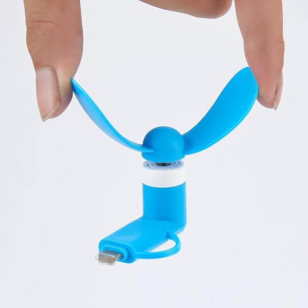 Gfytdxe Gfytdxe Mini Cell Phone Fan 6-Pack: Colorful 2-in-1 Summer Accessory for iPhone, iPad & Android Devices - View 6 of 9