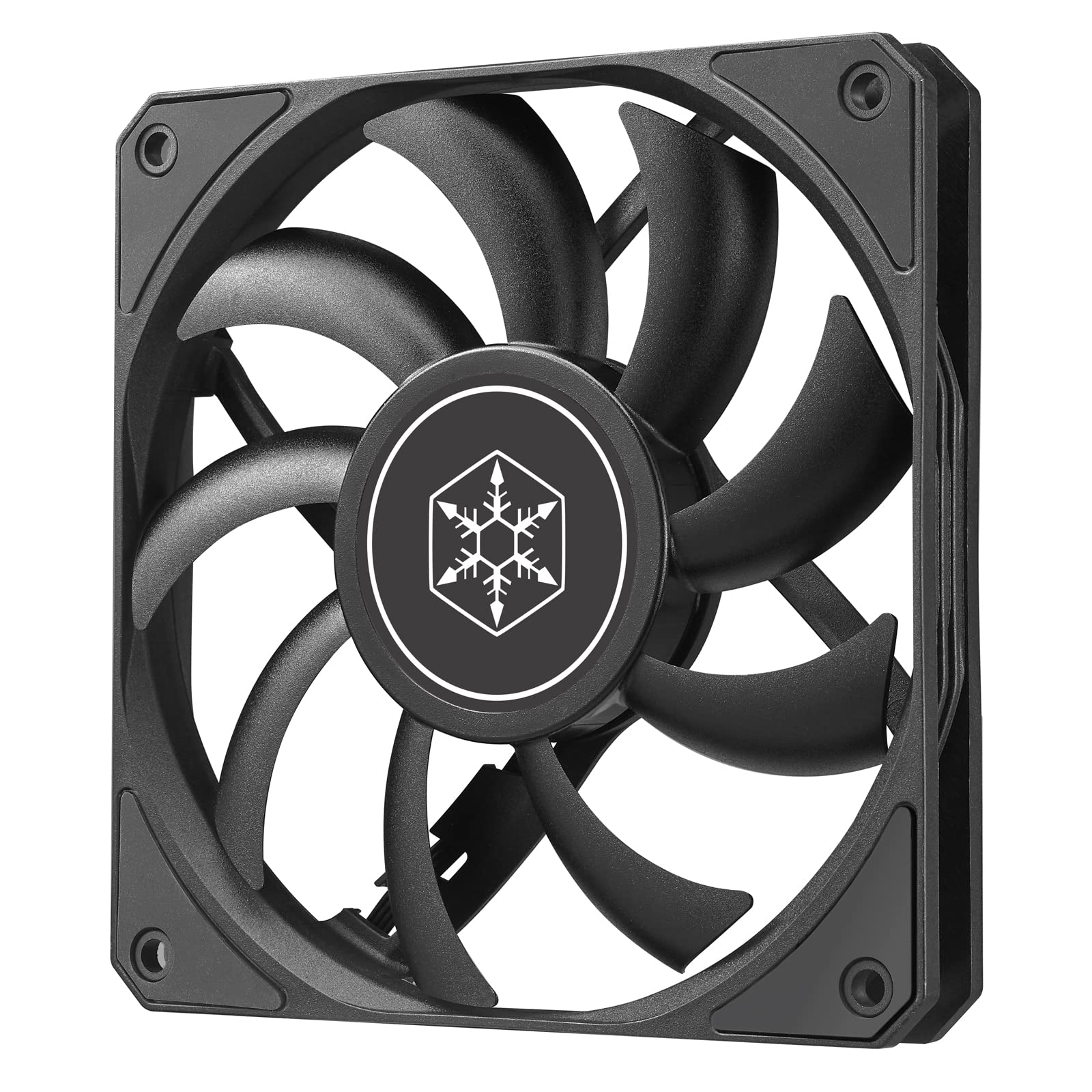 SilverStone Technology Air Slimmer 120mm Slim Fan Full-Range PWM Enhanced Performance Black SST-AS120B