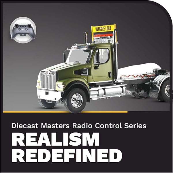 Diecast Masters Diecast Masters RC Truck Western Star 49X SFFA Tandem Axle Heavy-Haul Tractor 116 Scale Fully Functional Remote Control Model 27009 - View 9 of 10