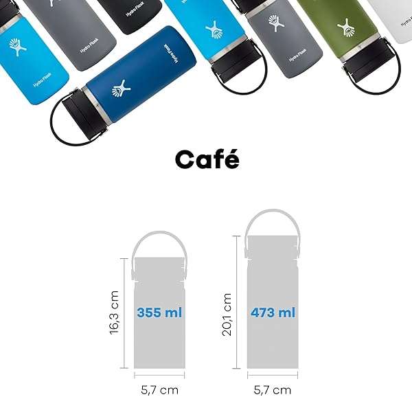 Hydro Flask Hydro Flask Wide Mouth 16 Oz with Flex Sip Lid - Insulated Travel Water Bottle & Coffee Tumbler - View 5 of 9