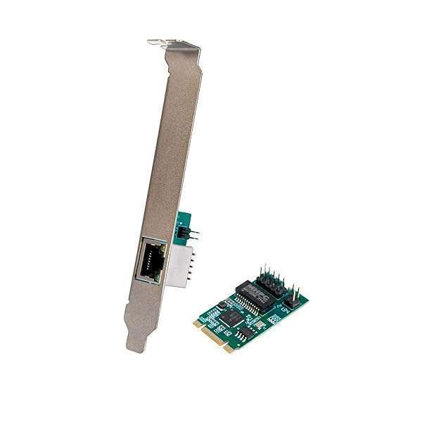 IO CREST 2.5GbE M.2 M+B Key Ethernet Card - Intel I225, 10/100/1000/25000 Mbps RJ45 LAN