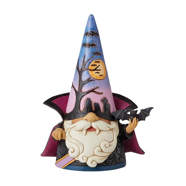 Enesco Enesco Jim Shore Halloween Vampire Gnome Figurine - 7 Inch Multicolor Collectible