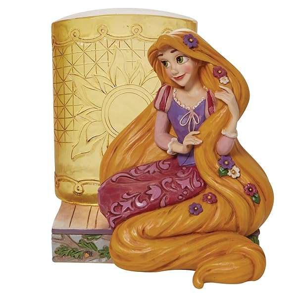 Enesco Disney Traditions Jim Shore Tangled Rapunzel Lantern Figurine - 5.11 Inch Multicolor Collectible