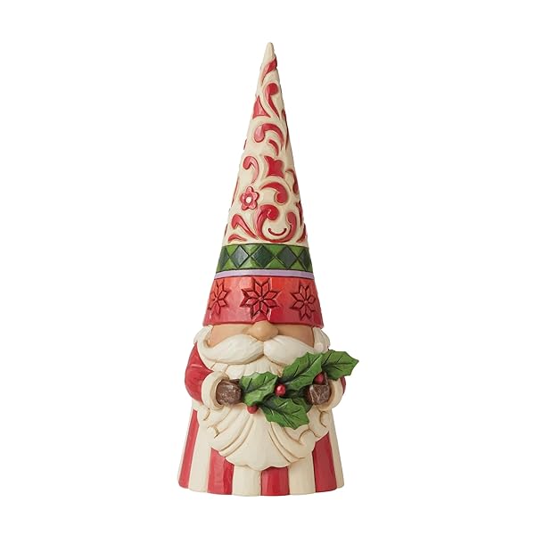 Enesco Enesco Jim Shore Heartwood Creek Tall Gnome Figurine - 10.83 Inch Multicolor Holiday Decor