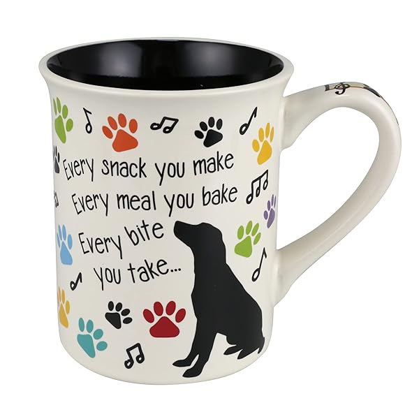 Enesco Enesco Our Name is Mud Dog Coffee Mug - 16oz Multicolor Snack Mug for Pet Lovers