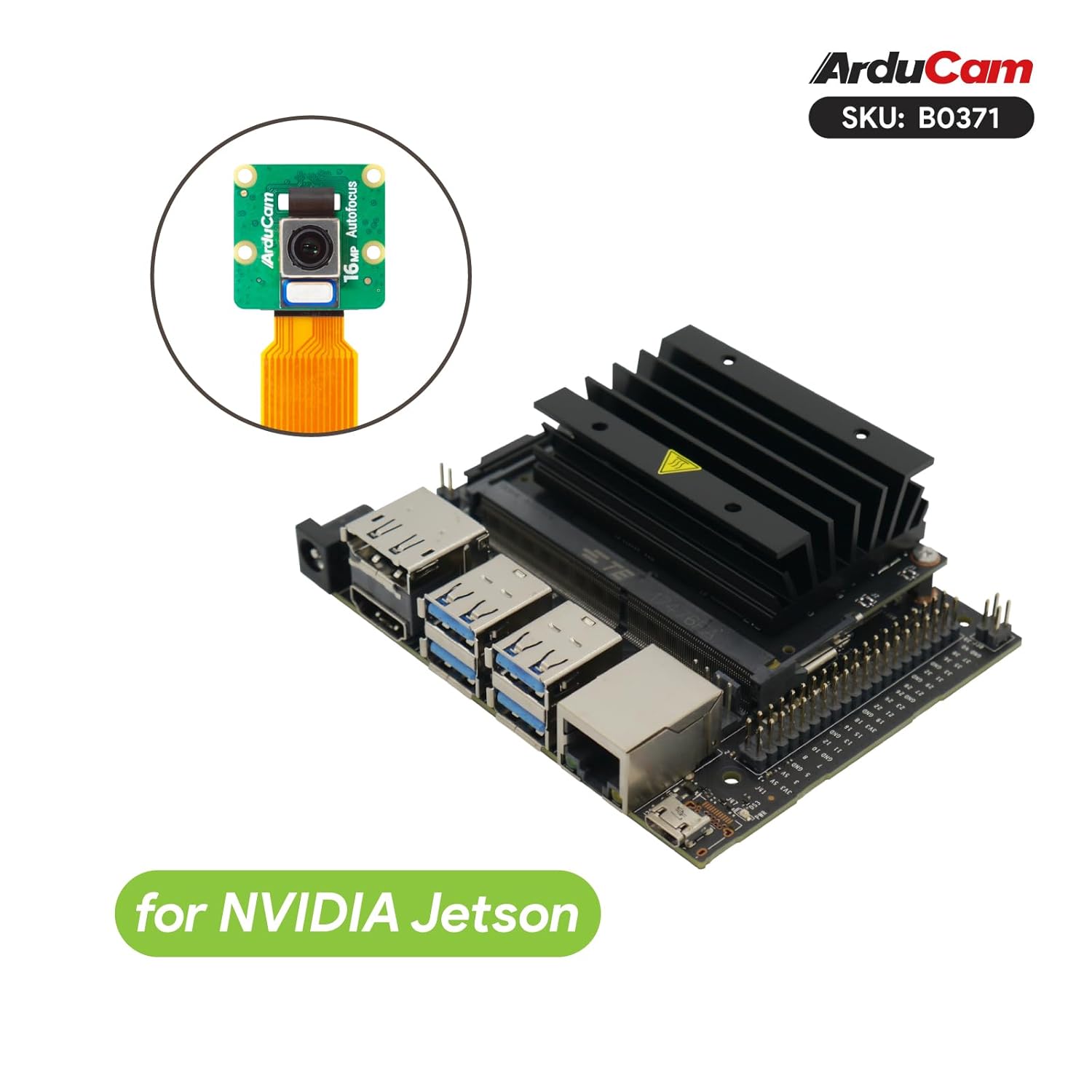 Arducam Arducam 16MP Autofocus Camera Module for Raspberry Pi with ABS Case High Resolution IMX519 for All Models - View 5 of 8